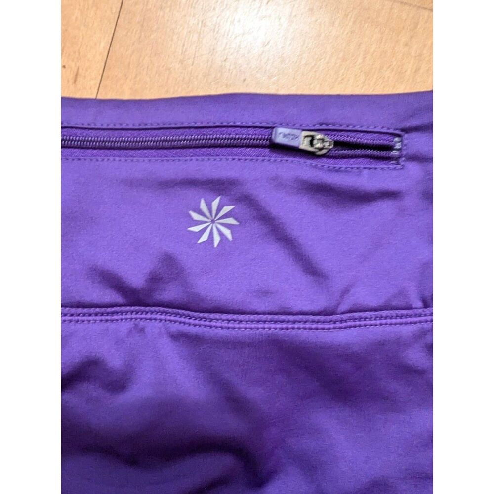 Athleta purple ruffle tier layer skirt skort Large Swagger Skirt - Picture 4 of 5